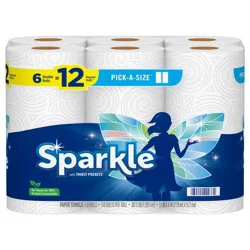 Sparkle Paper Towels, Double Rolls