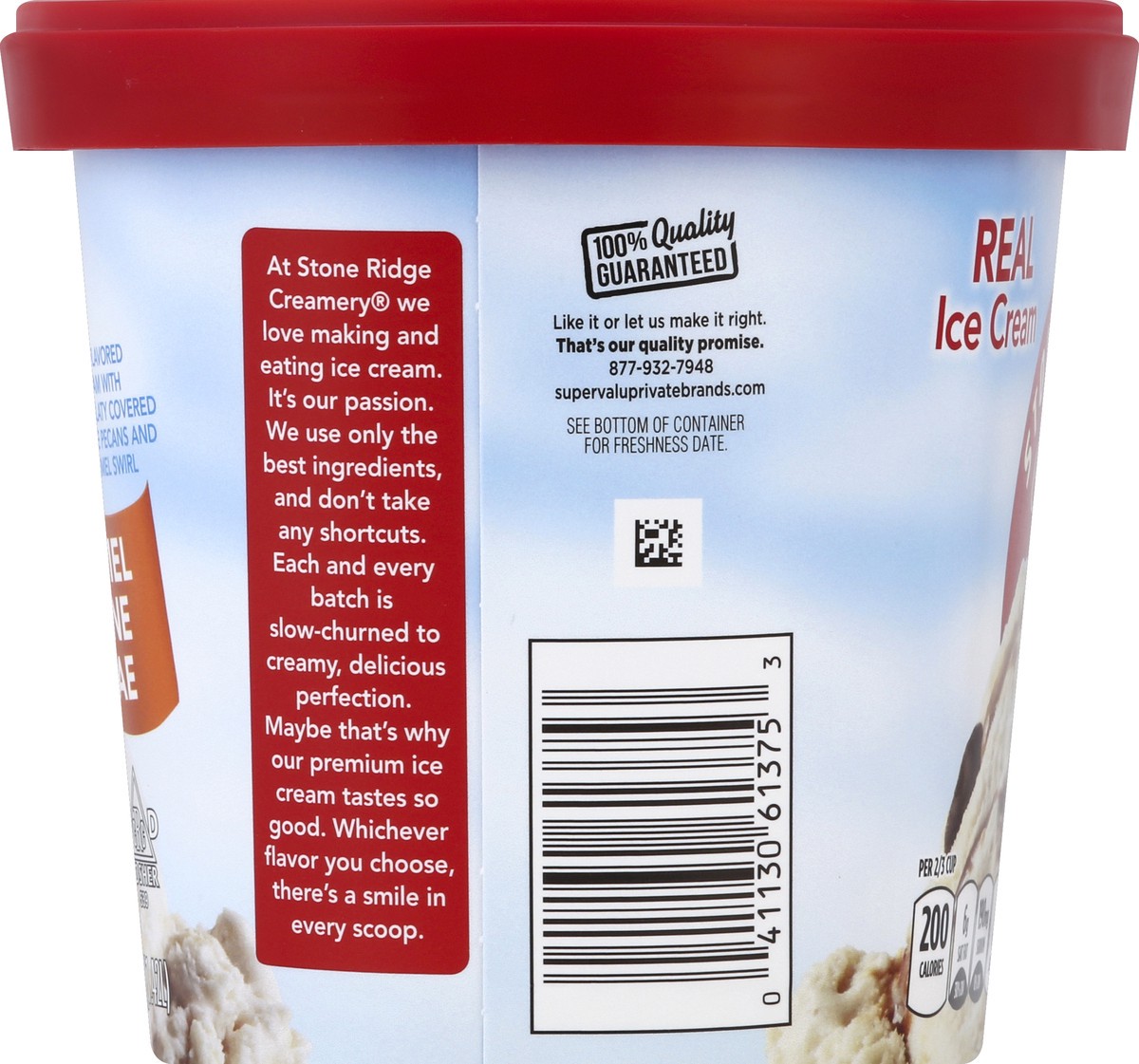 slide 5 of 5, Stone Ridge Creamery Caramel Praline Ice Cream Sundae, 48 fl oz