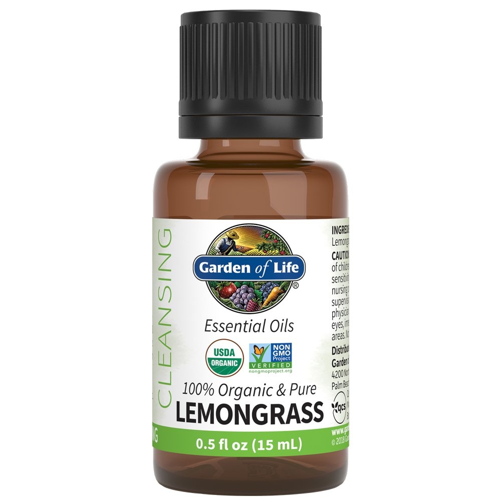 slide 1 of 1, Garden of Life Essential Oil Organic Lemongrass, 0.5 oz