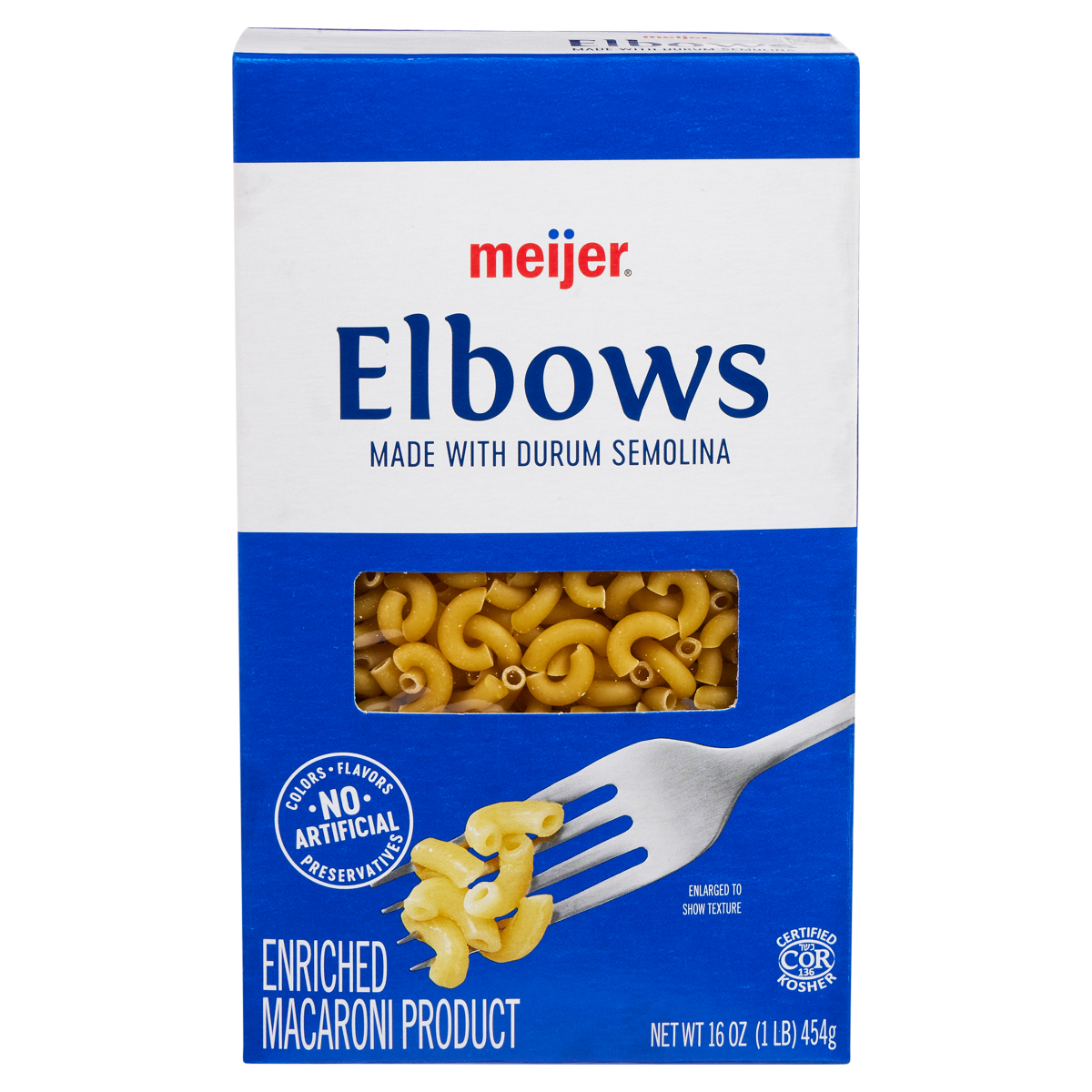 slide 1 of 9, Meijer Elbow Macaroni Pasta, 16 oz