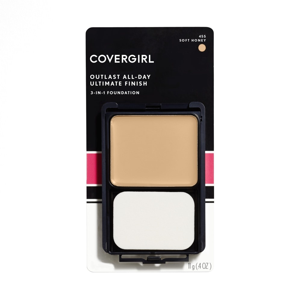 slide 1 of 2, Covergirl Ultimate Finish Soft Honey 455 Liquid Powder Make-up, 0.4 oz