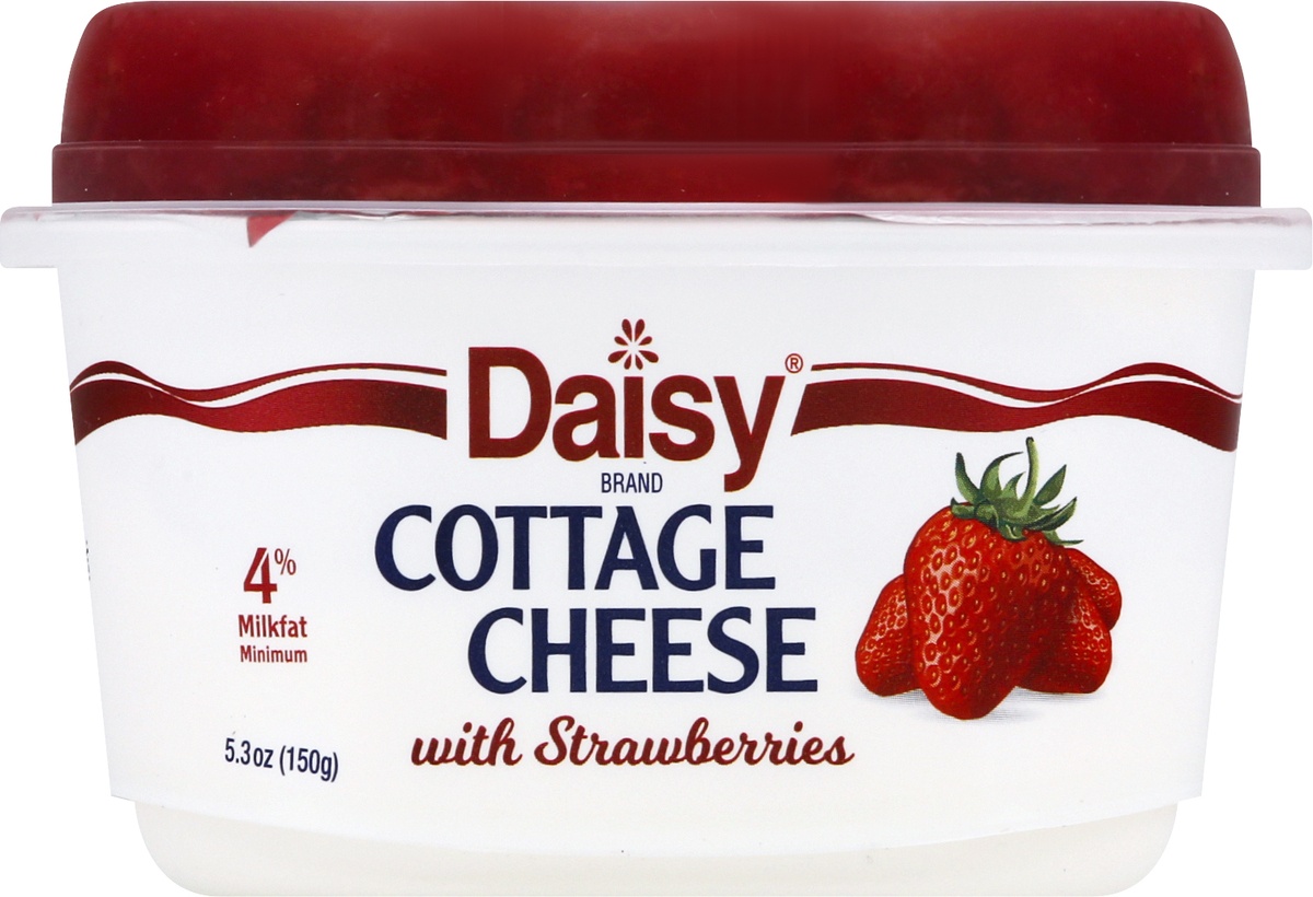 slide 9 of 10, Daisy Single Serve Cottage Cheese Strawberry, 5.3 oz