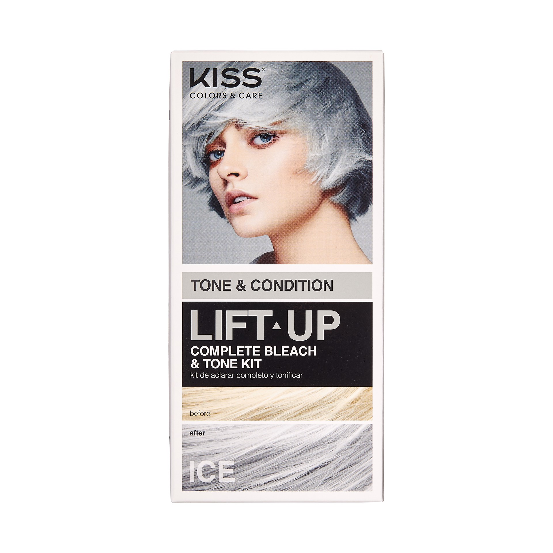 slide 1 of 5, KISS COLORS & CARE Lift Up Bleach Kit, 1 ct