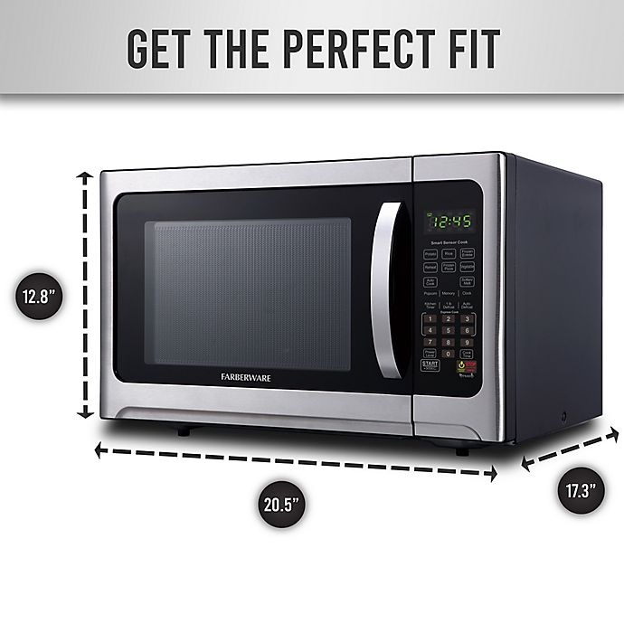 slide 4 of 8, Farberware Professional 1.2 cu. ft. Microwave Oven - Silver/Black, 1 ct