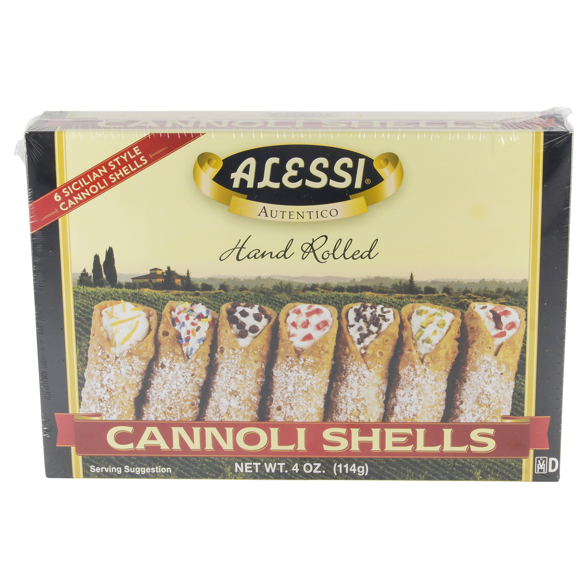slide 1 of 4, Alessi Sicilian Style Cannoli Shells, 3 oz