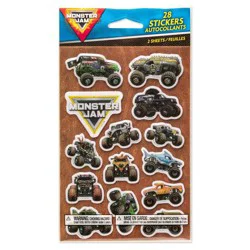 Carlton Cards Monster Jam 28ct Puffy Stickers