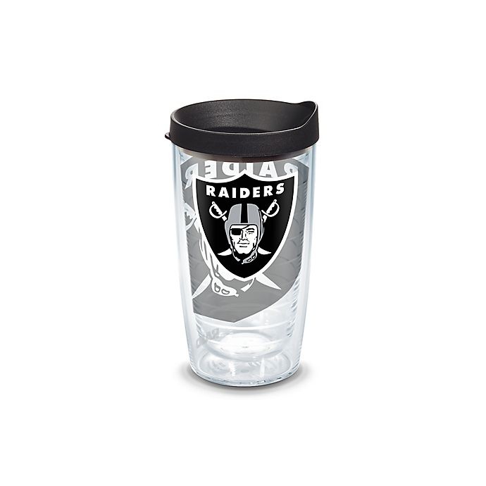 slide 1 of 1, Tervis NFL Las Vegas Raiders Wrap Tumbler with Lid, 16 oz