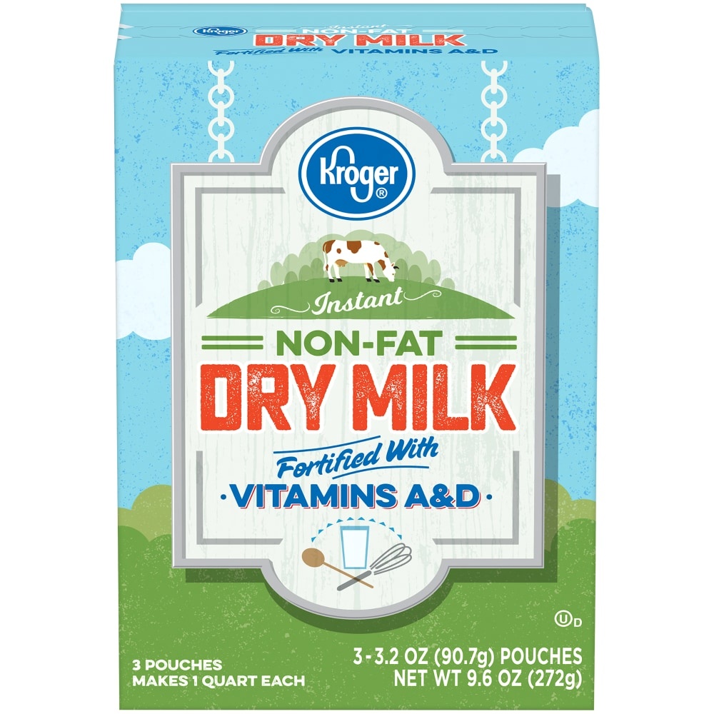 slide 1 of 1, Kroger Instant Non-Fat Dry Milk, 9.6 oz