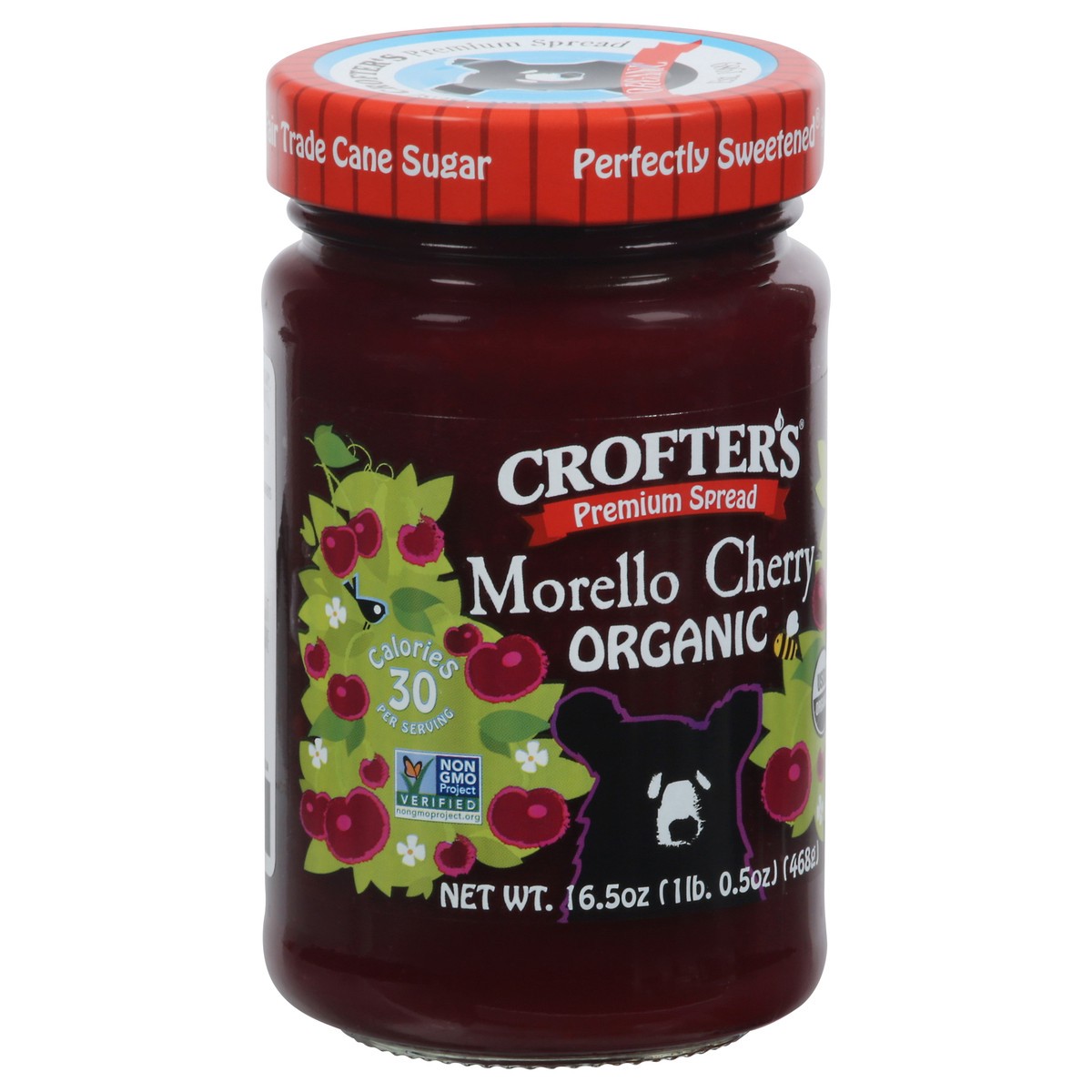 slide 6 of 9, Crofter's Organic Morello Cherry Premium Spread 16.5 oz, 1 ct