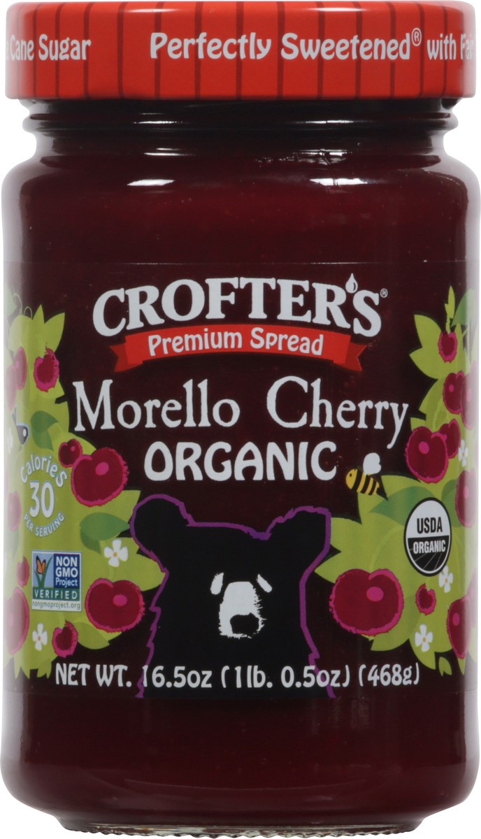 slide 9 of 9, Crofter's Organic Morello Cherry Premium Spread 16.5 oz, 1 ct
