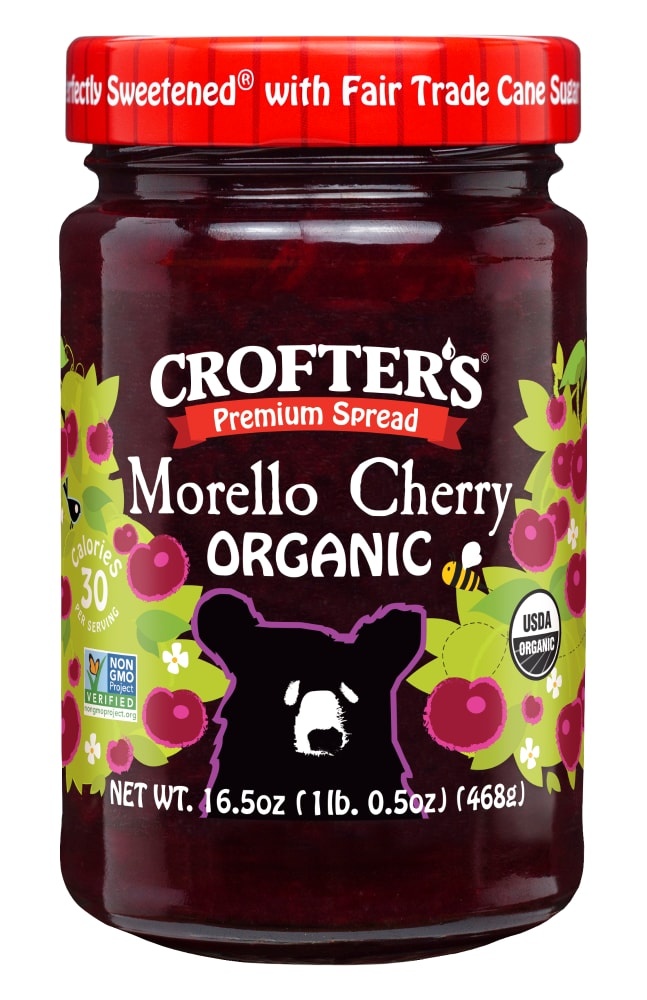 slide 1 of 1, Crofter's Organic Morello Cherry Premium Spread, 16.5 oz