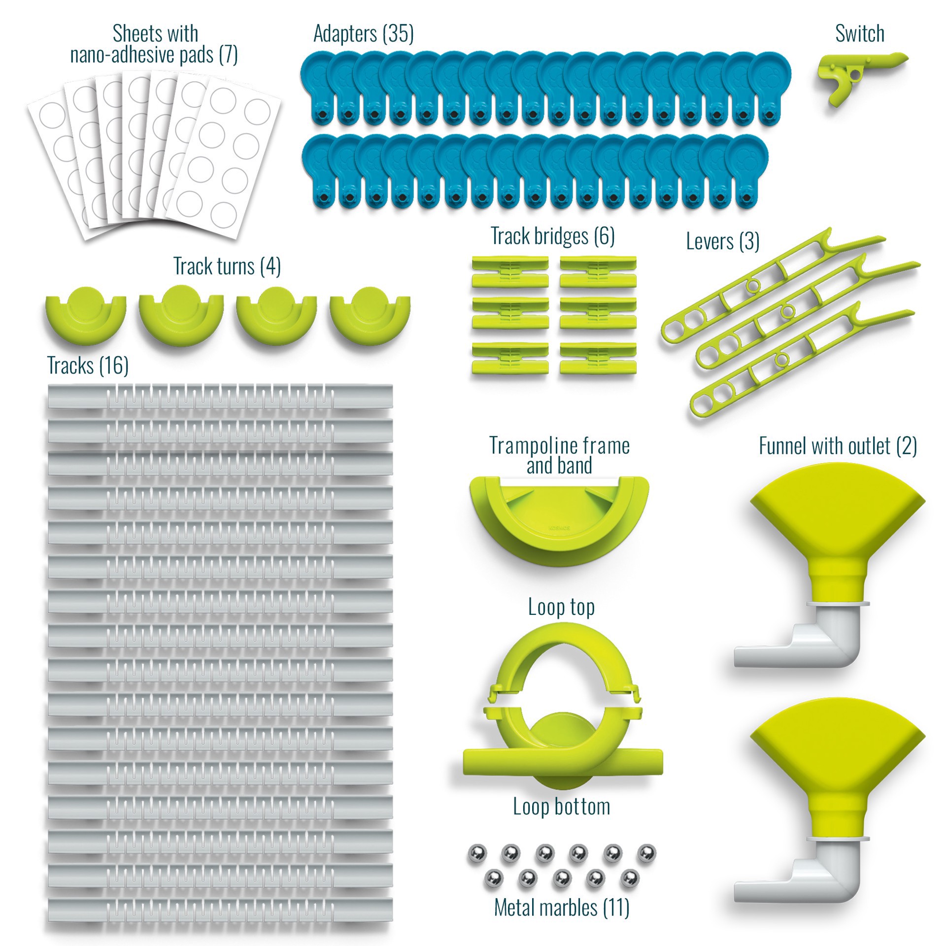 slide 4 of 4, Thames And Kosmos Thames & Kosmos Gecko Run Deluxe Marble Run Starter Set, 14.8 in x 11.6 in x 2.4 in