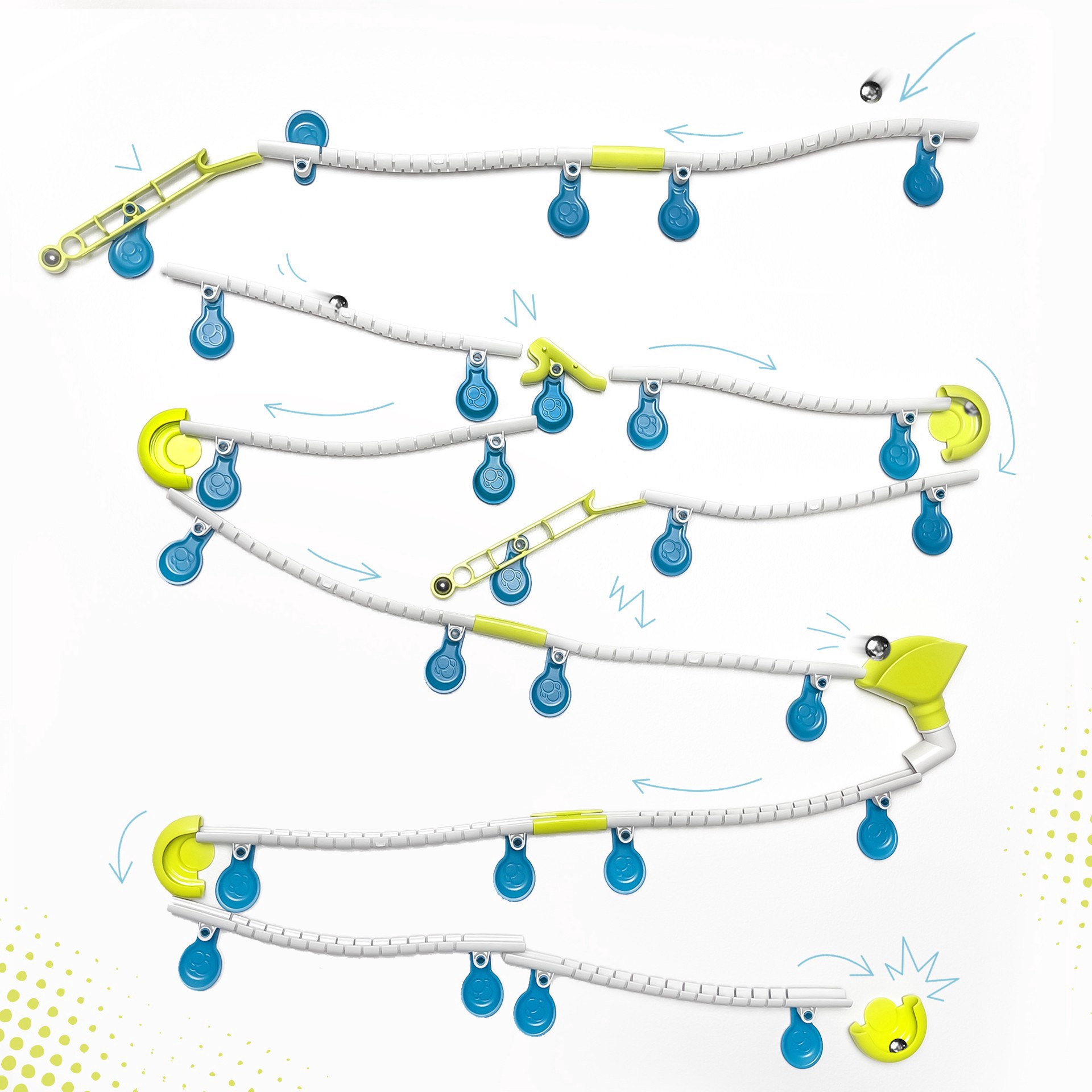 slide 2 of 4, Thames And Kosmos Thames & Kosmos Gecko Run Deluxe Marble Run Starter Set, 14.8 in x 11.6 in x 2.4 in