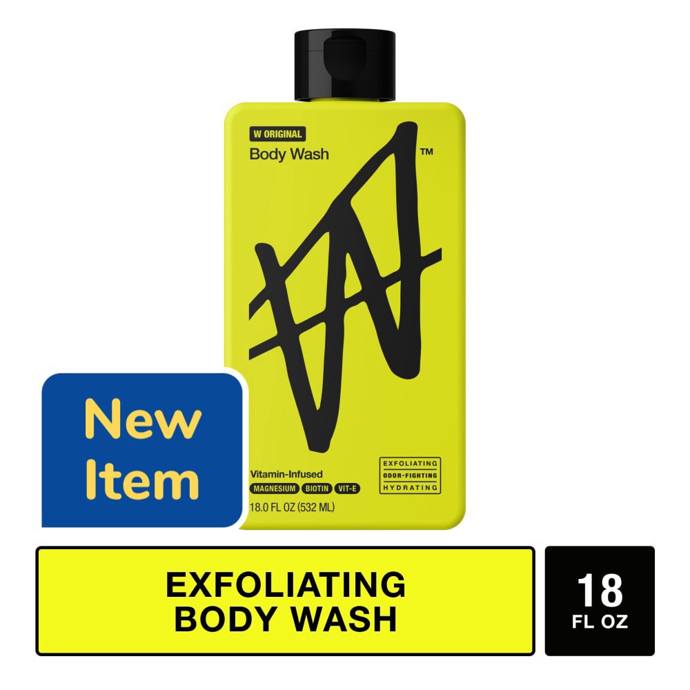 slide 5 of 6, W™ Body Wash W Original Exfoliating Vitamin-Infused, 18 fl oz