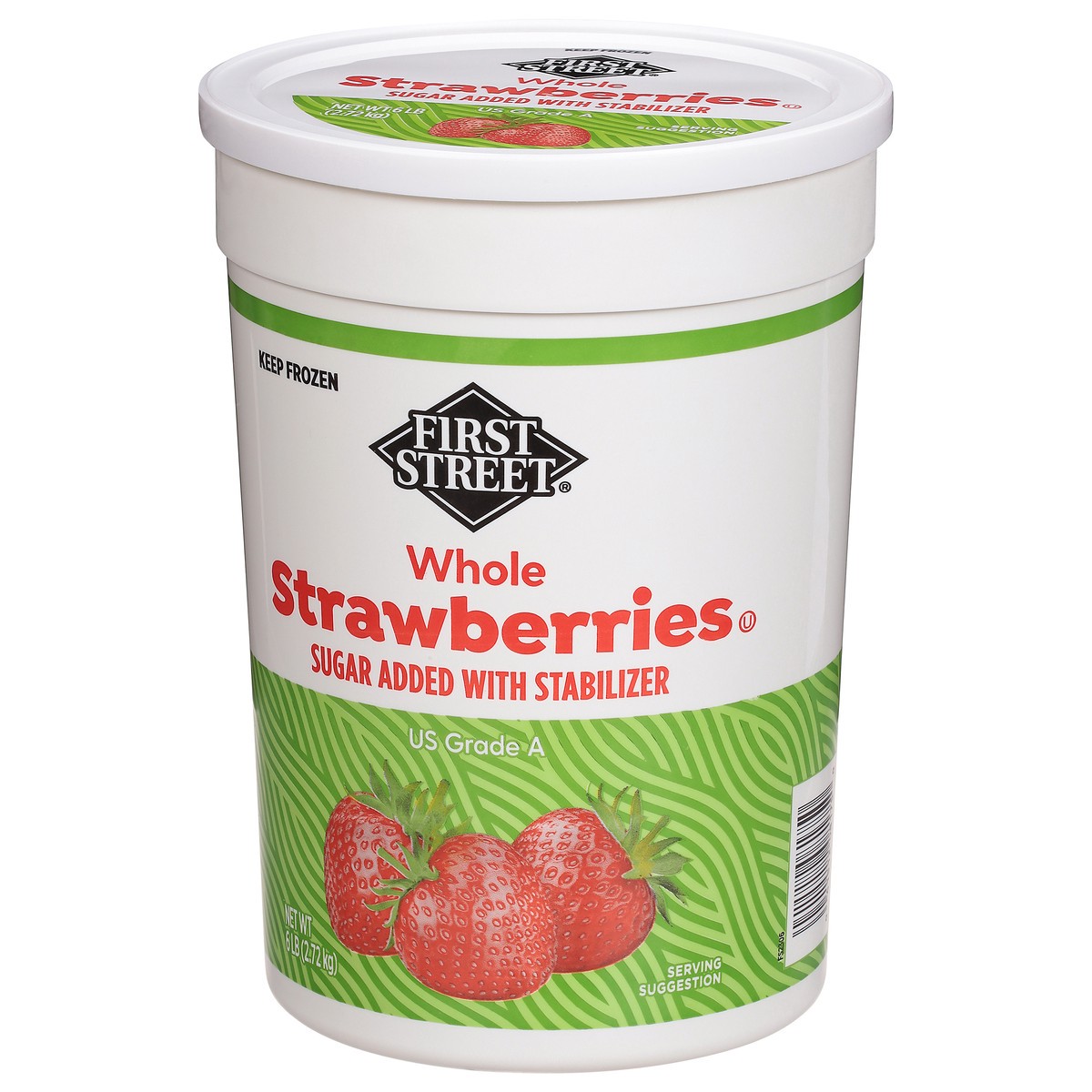 slide 7 of 14, First Street Fs/Sg Whole Strawberries Stabilizer, 6 lb