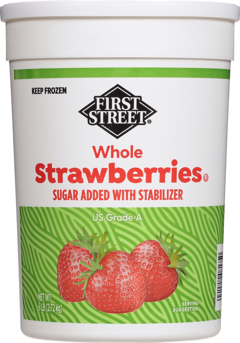 slide 8 of 14, First Street Fs/Sg Whole Strawberries Stabilizer, 6 lb