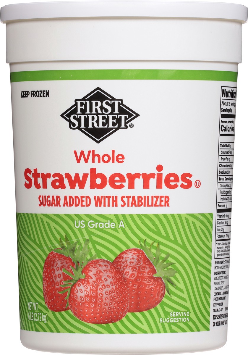 slide 4 of 14, First Street Fs/Sg Whole Strawberries Stabilizer, 6 lb