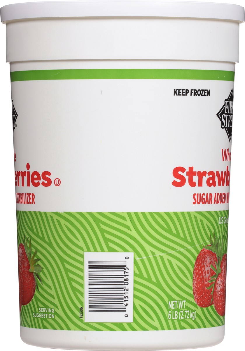 slide 11 of 14, First Street Fs/Sg Whole Strawberries Stabilizer, 6 lb
