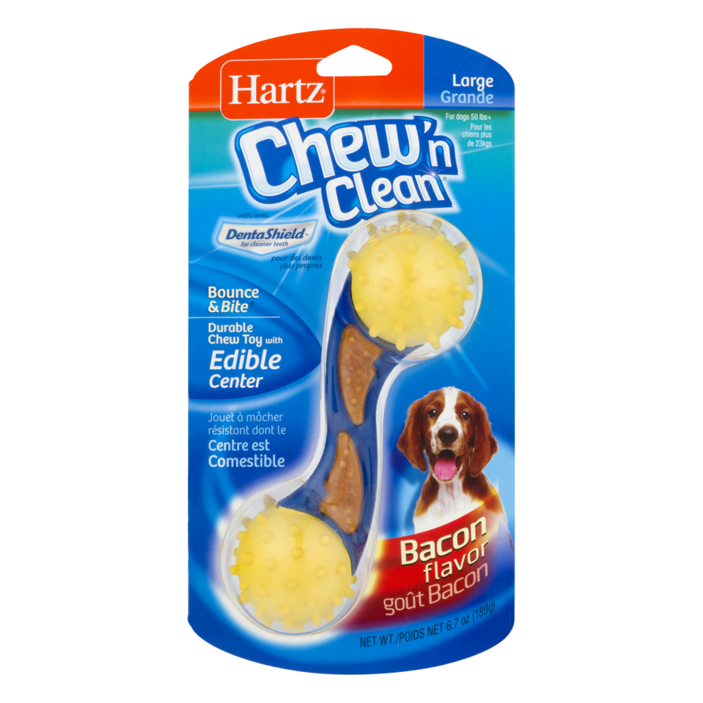 slide 1 of 1, Hartz Chew 'N Clean Bounce And Bite Large Toy, 1 ct
