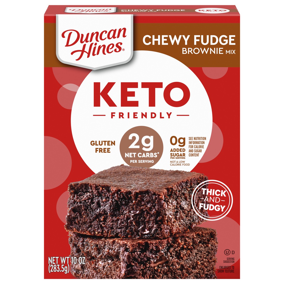 slide 1 of 5, Duncan Hines Thick and Fudgy Chewy Fudge Brownie Mix 10 oz, 10 oz