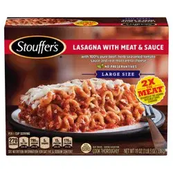 Stouffer's Large Size Lasagna with Meat and Sauce Frozen Meal