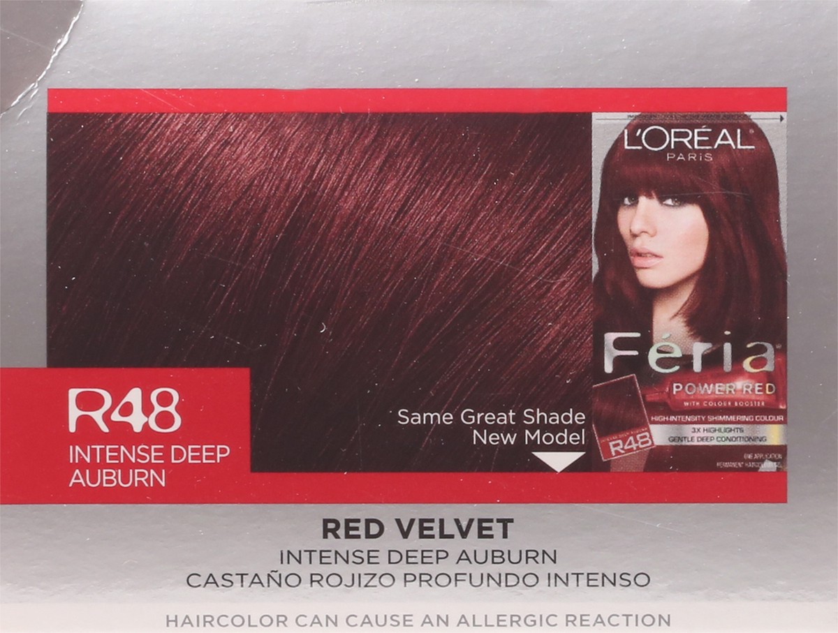 slide 7 of 11, L'Oréal Fería Intense Deep Auburn R48 Permanent Haircolour Gel 1 ea, 1 ct