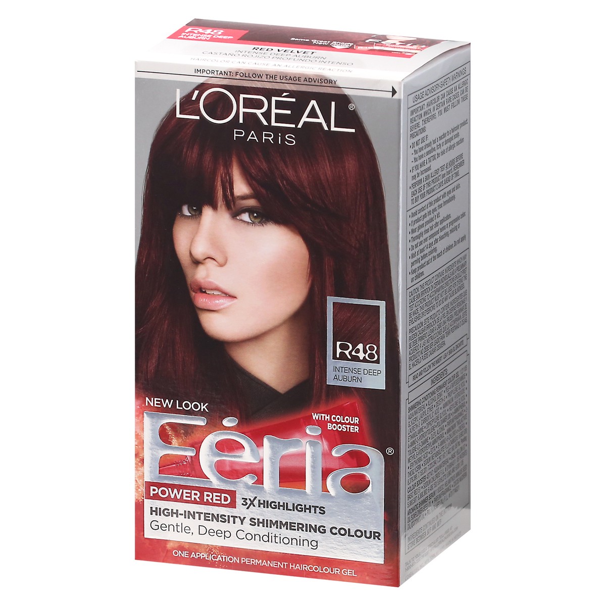 slide 2 of 11, L'Oréal Fería Intense Deep Auburn R48 Permanent Haircolour Gel 1 ea, 1 ct