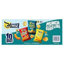 Wise Cheddar/Original/Honey BBQ Snack 10 Bags