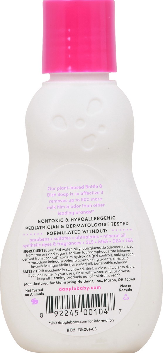 slide 8 of 12, Dapple Baby Baby Sweet Lavender Bottle & Dish Soap 3 oz, 3 oz