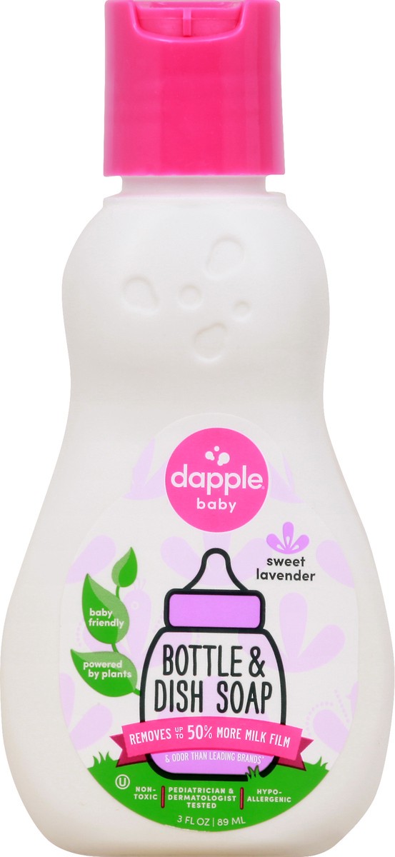 slide 9 of 12, Dapple Baby Baby Sweet Lavender Bottle & Dish Soap 3 oz, 3 oz