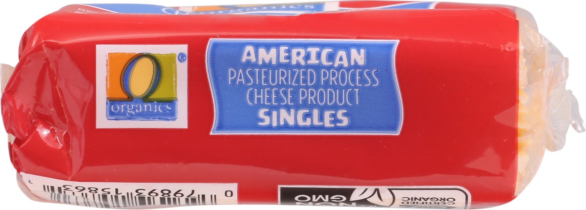 slide 4 of 10, O Organics American Singles Pasteurized Process Cheese, 8 oz