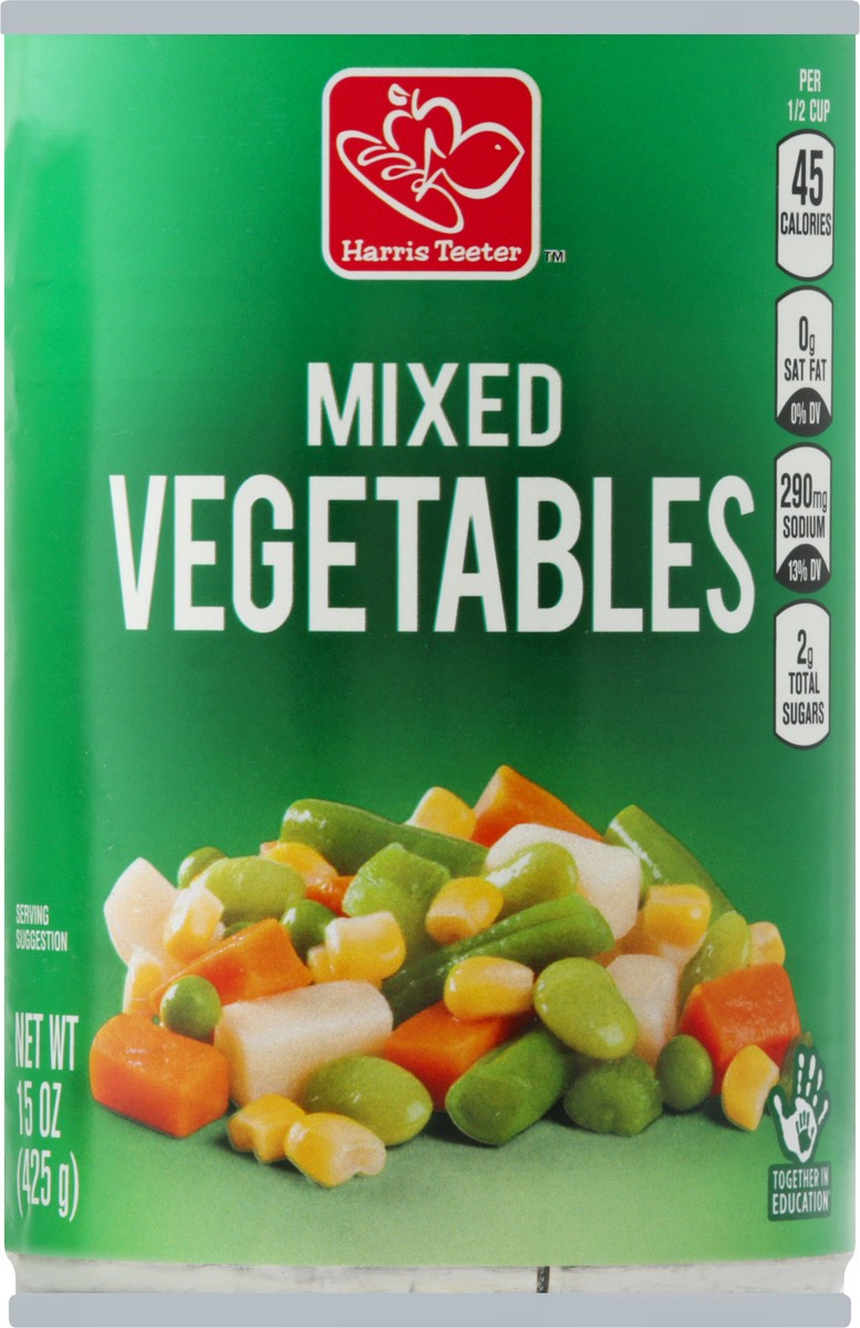 slide 3 of 8, Harris Teeter Mixed Vegetables, 15 oz