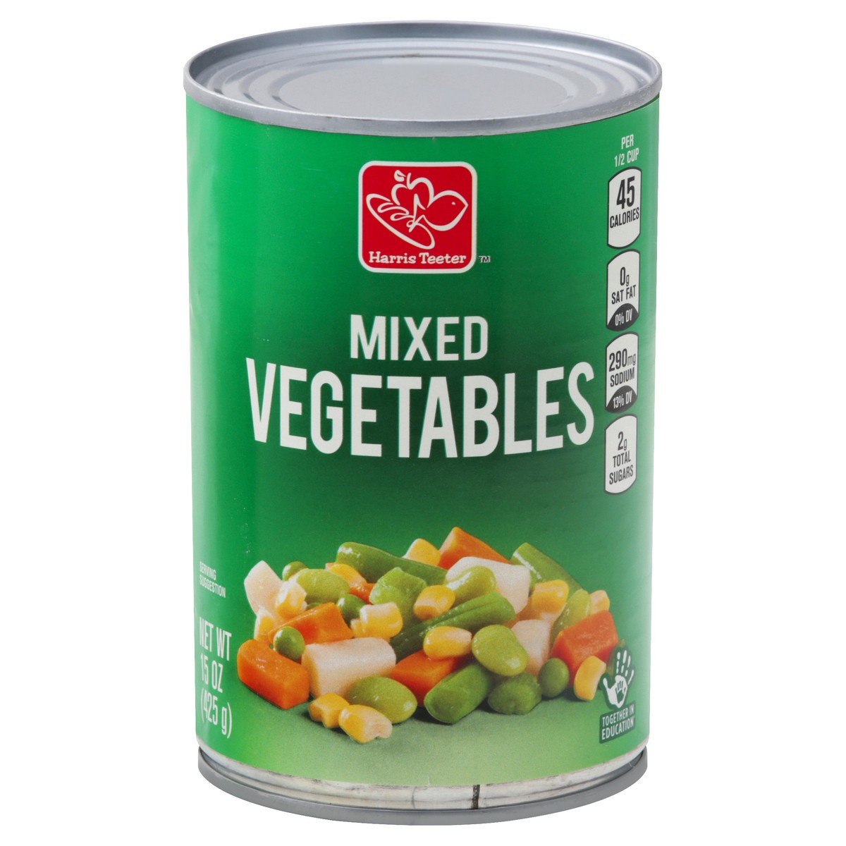 slide 1 of 8, Harris Teeter Mixed Vegetables, 15 oz