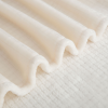 slide 8 of 13, Berkshire Blanket Grid Dobby Velvetloft, 50in x 70 in, Cloud Dancer, 1 ct