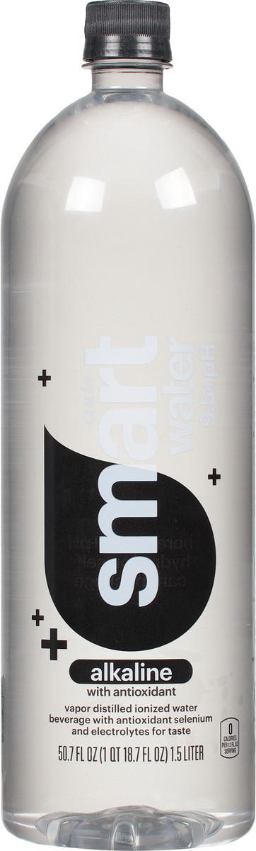 slide 7 of 9, smartwater 9.5+ pH Alkaline Water with Antioxidant- 50.7 fl oz, 50.7 fl oz