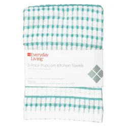 Everyday Living Popcorn Kitchen Towel - Turquoise