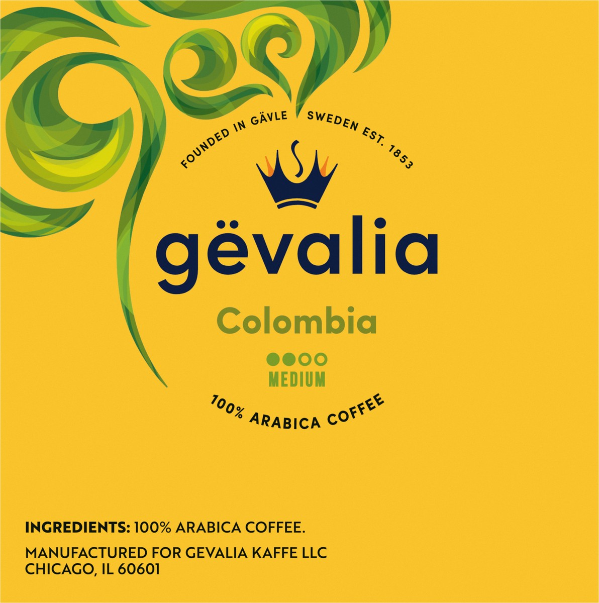slide 6 of 9, Gevalia Colombia Medium Roast K-Cup Coffee Pods, 12 ct Box, 12 ct