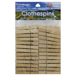 Sehl Productions Large Wooden Clothespins