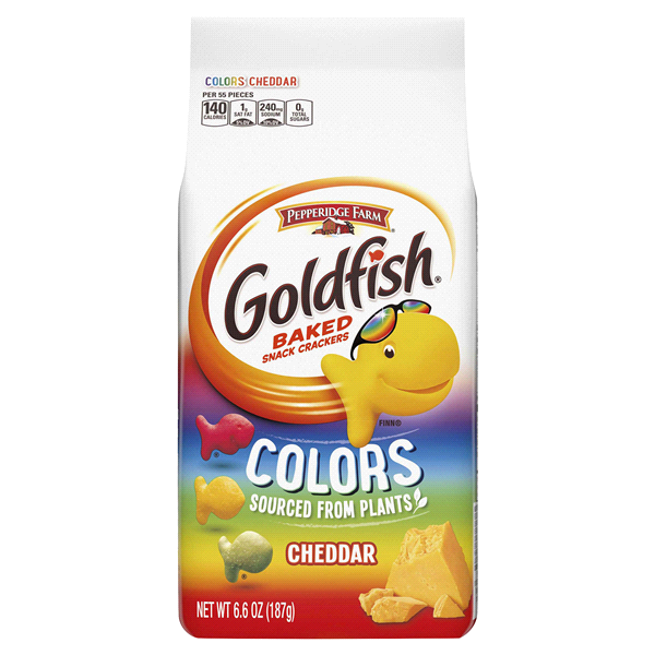 slide 1 of 1, Goldfish Crackers Colors Cheddar, 6.6 oz