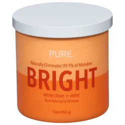 Pure Bright White Citron + Violet Candle, 1 ea