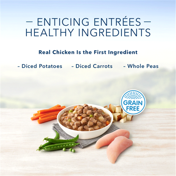 slide 7 of 17, Blue Buffalo Divine Delights Rotisserie Chicken Cuts in Gravy - Wet Dog Food, 3.5 oz