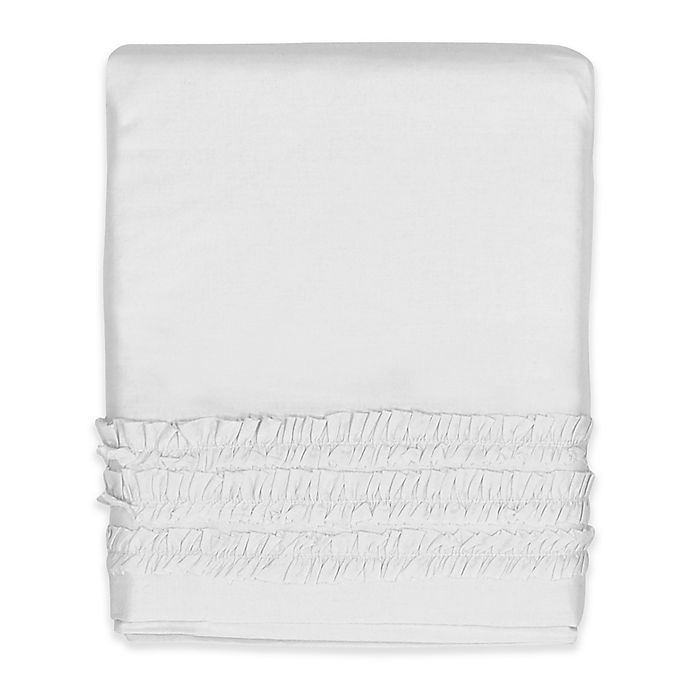 slide 1 of 5, Hello Spud Emma Ruffle Crib Skirt - White, 1 ct