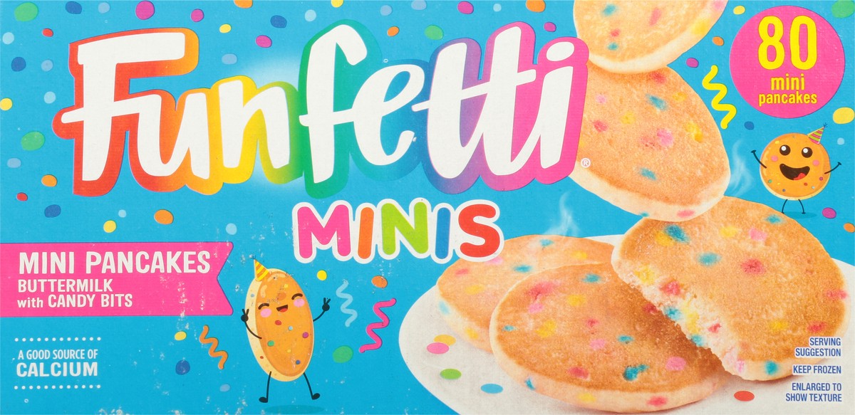 slide 9 of 9, Funfetti Buttermilk with Candy Bits Pancakes Mini 80 ea, 80 ct