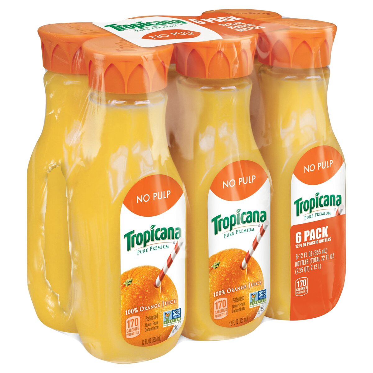 slide 1 of 3, Tropicana 100% Juice - 12 oz, 6 ct; 12 fl oz