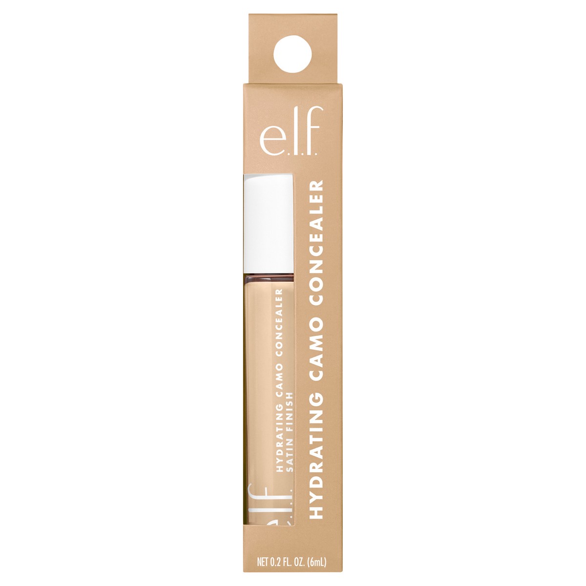 slide 1 of 9, e.l.f. Hydrating Camo Concealer, Light Beige, 0.203 fl oz