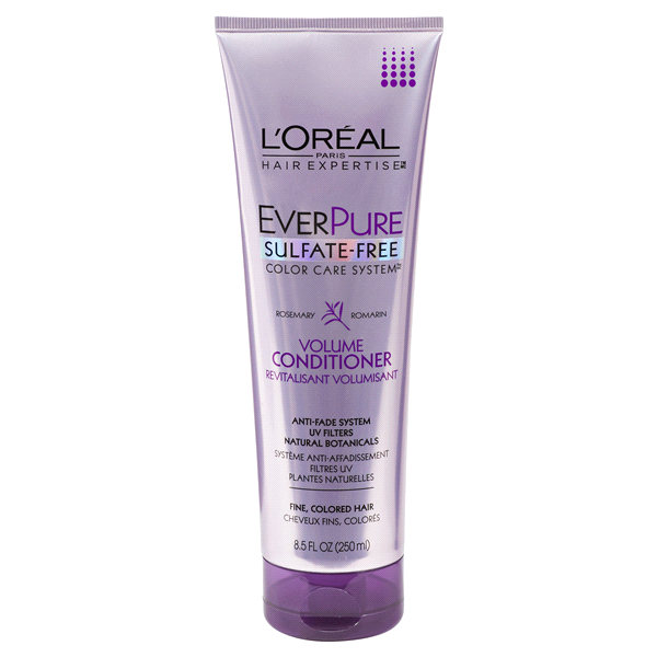 slide 1 of 1, L'Oréal Paris EverPure Sulfate Free Color Care System Volume Conditioner, 8.5 oz