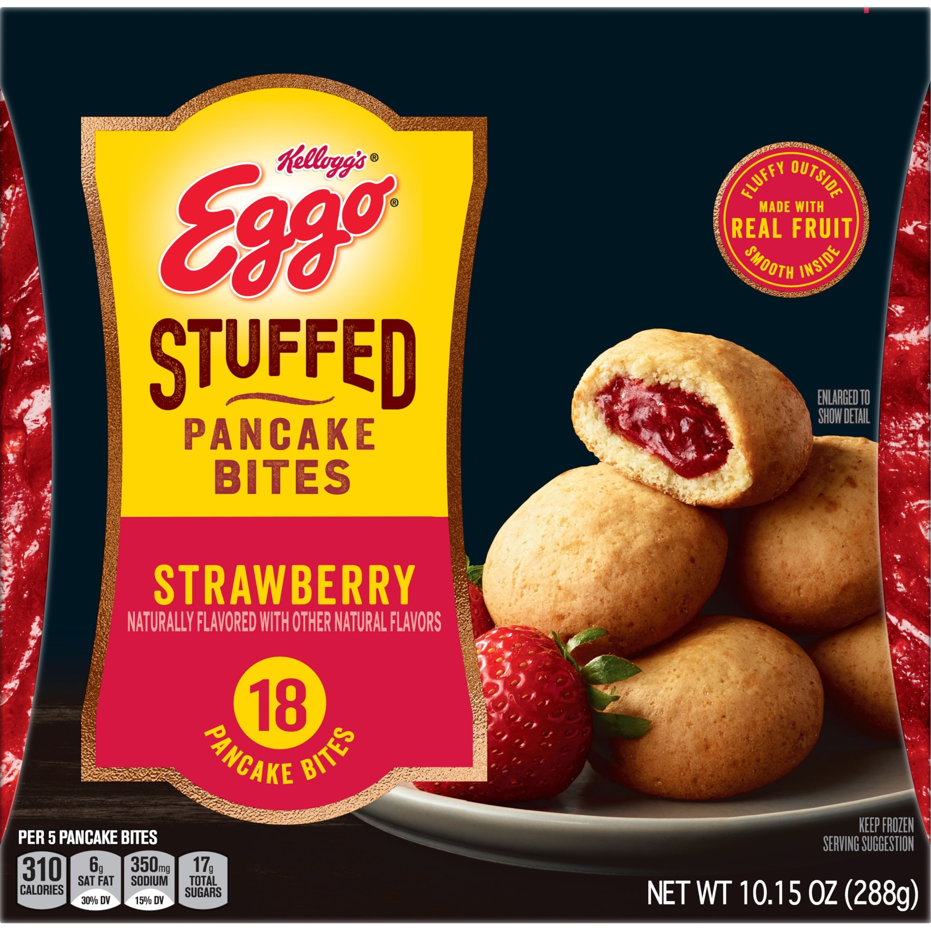 Eggo Stuffed Pancake Bites, Frozen Breakfast, All Day Kids Snacks
