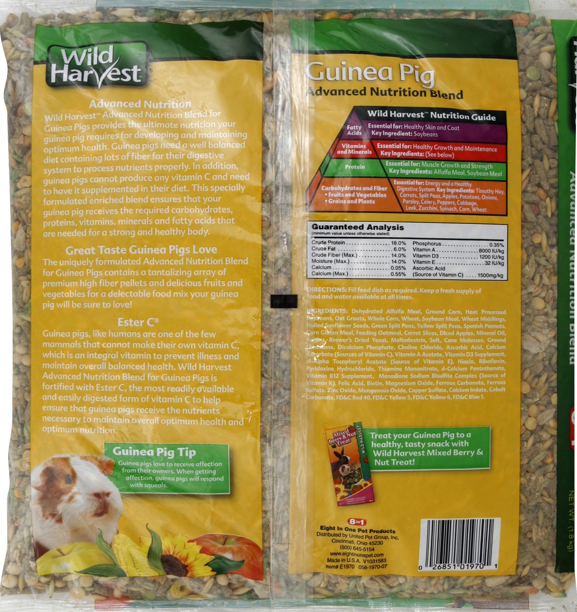 slide 5 of 6, 8in1 Guinea Pig Blend 4 lb, 4 lb