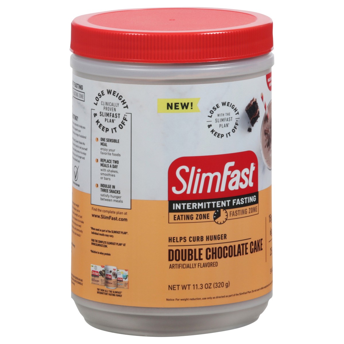 slide 2 of 9, SlimFast Intermitent Fasting Powder, 11.3 oz