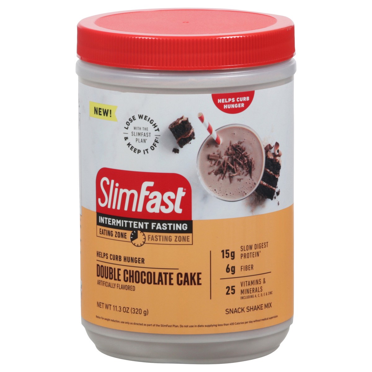 slide 3 of 9, SlimFast Intermitent Fasting Powder, 11.3 oz